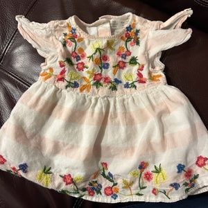 Zara Summer Embroidered Dress